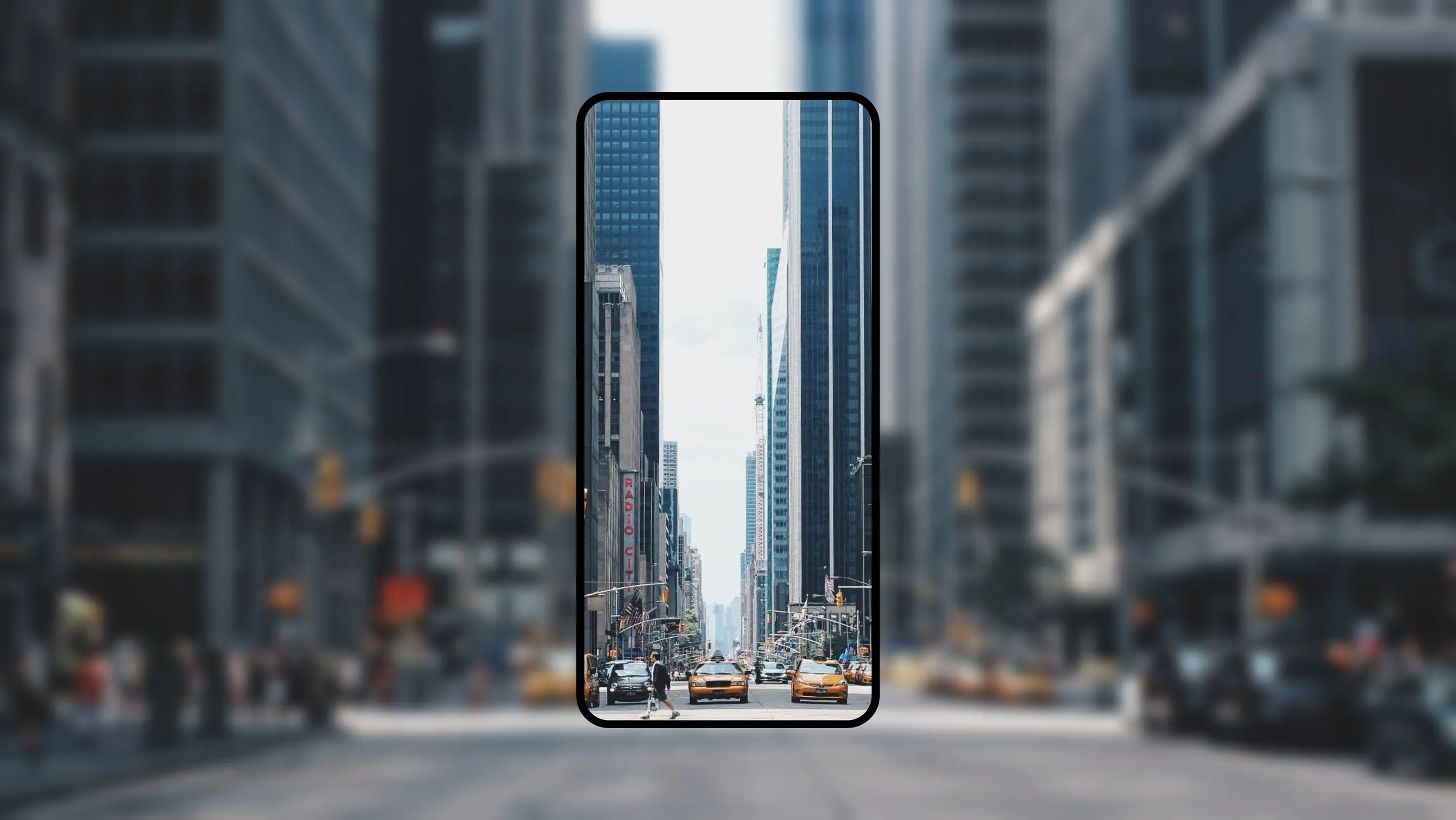 Google Live View AR navigation on a New York street